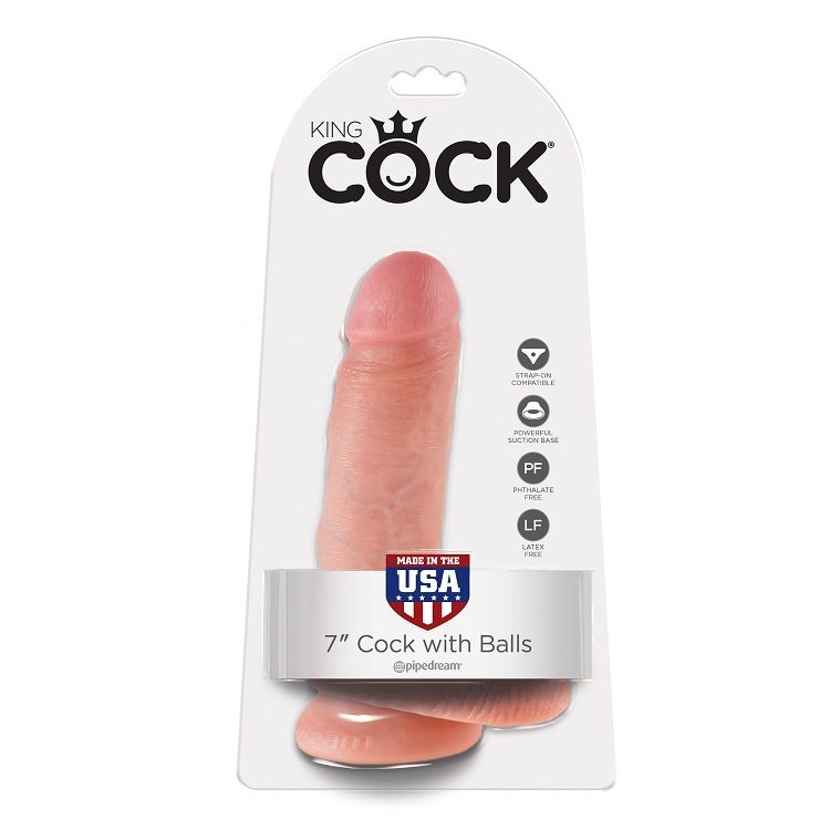 KING COCK - 7 PENE REALISTICO NATURAL 17.8 CM - Imagen 3