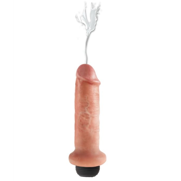 KING COCK - DILDO SQUIRTING 17.8 CM NATURAL - Imagen 7