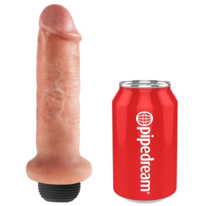 KING COCK - DILDO SQUIRTING 17.8 CM NATURAL - Imagen 5
