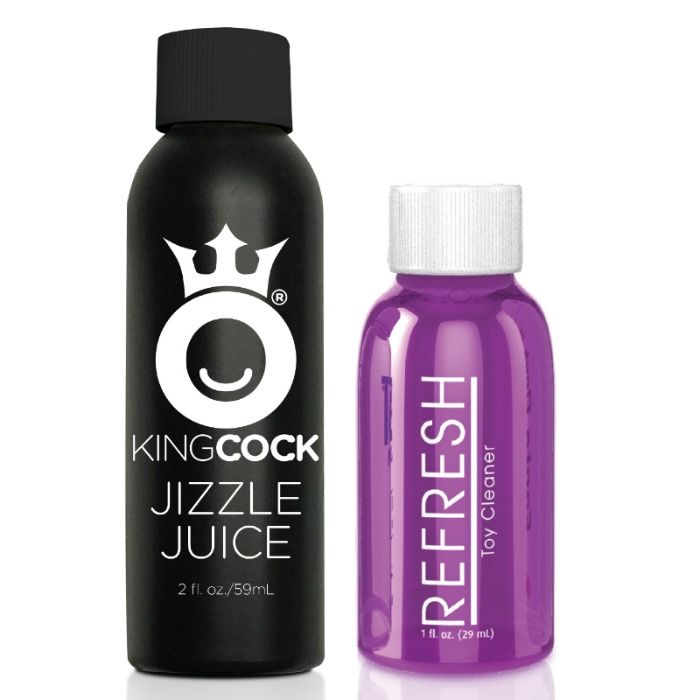 KING COCK - DILDO SQUIRTING 17.8 CM NATURAL - Imagen 3