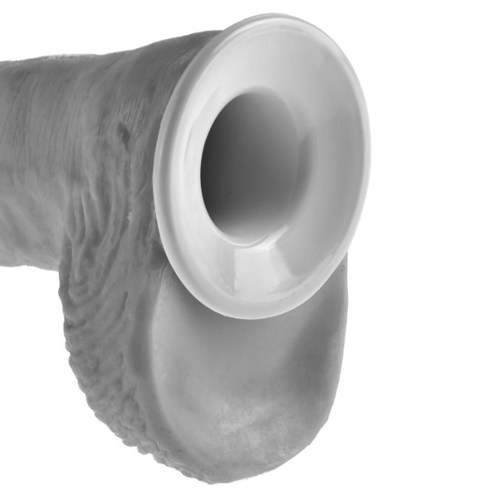 KING COCK - STRAP-ON CON DILDO HUECO 28 CM Y TIRANTES COLOR CARNE - Imagen 6