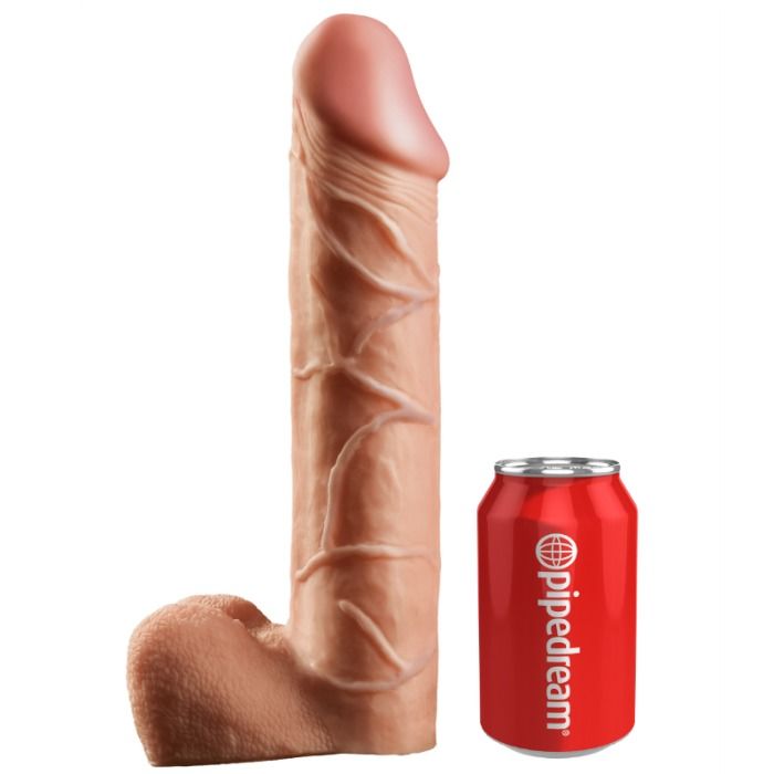 KING COCK - STRAP-ON CON DILDO HUECO 30.5 CM Y TIRANTES COLOR CARNE - Imagen 3