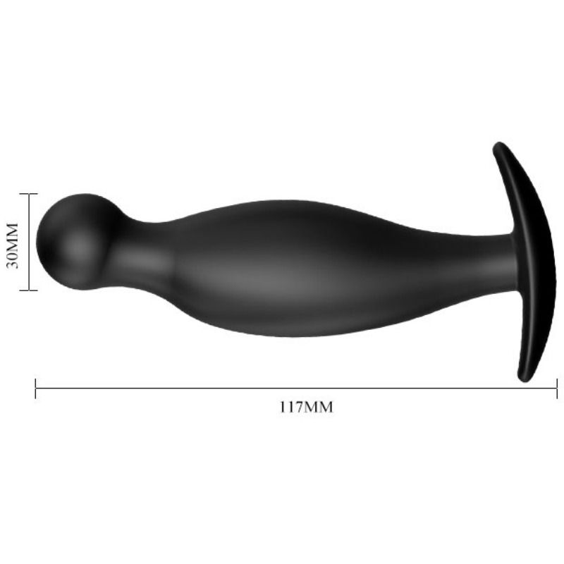 PRETTY LOVE - PLUG ANAL SILICONA 11.7 CM NEGRO - Imagen 5