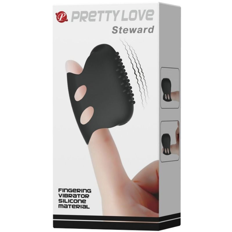 PRETTY LOVE - FLIRTATION DEDAL CON VIBRACION STEWARD NEGRO - Imagen 9