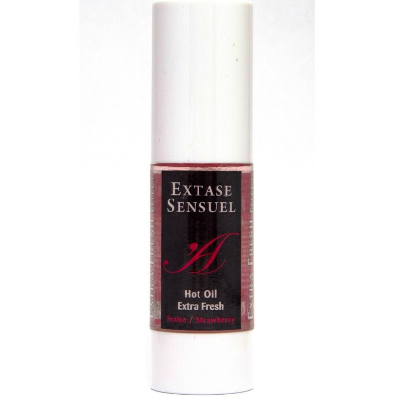 EXTASE SENSUAL - ACEITE MASAJE EFECTO EXTRA FRESH FRESA 30 ML - Imagen 3