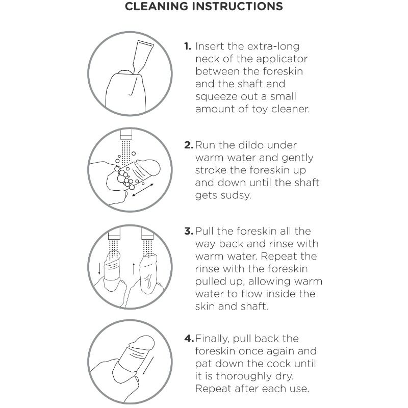 KING COCK - DILDO REALISTICO UNCUT NATURAL 23 CM - Imagen 6