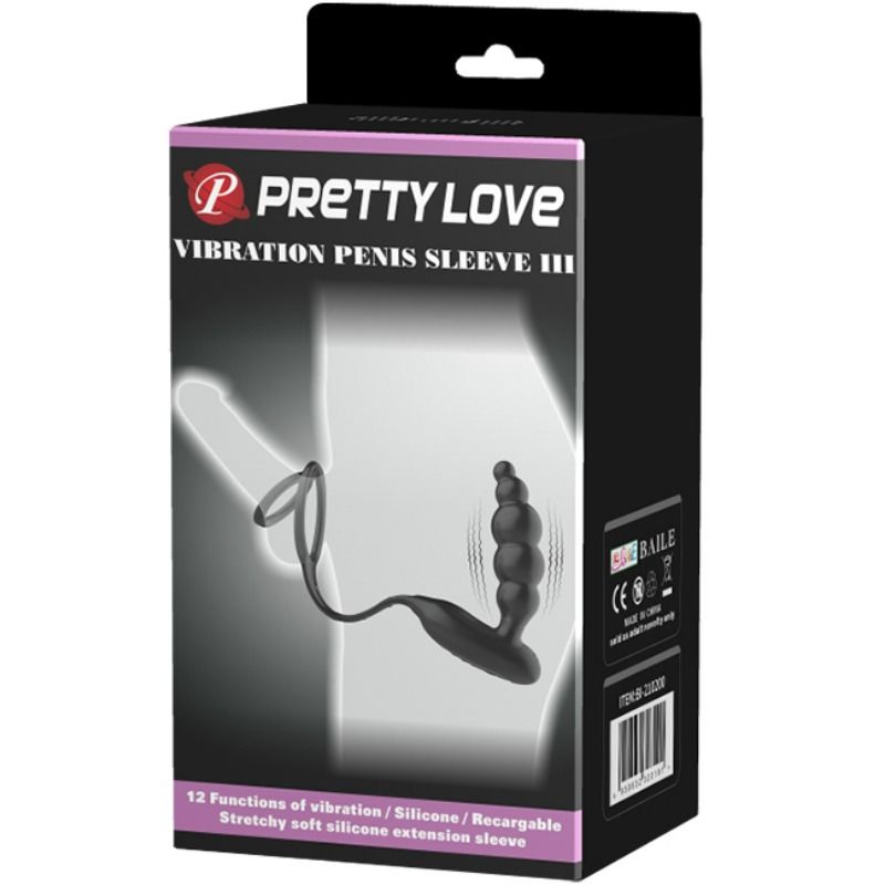 PRETTY LOVE - ANILLOS PENE CON PLUG VIBRADOR - Imagen 12