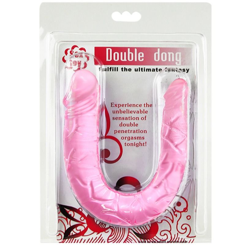 BAILE - DOUBLE DONG DILDO DOBLE ROSA - Imagen 6