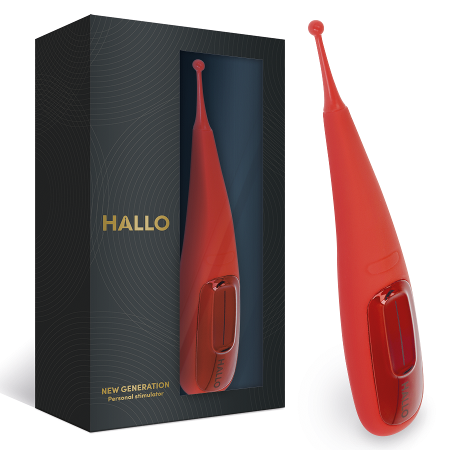 HALLO - FOCUS POTENTE VIBRADOR TOUCH ROJO - Imagen 5