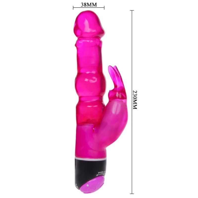 BAILE - WAVES OF PLEASURE FANTASY VIBRADOR CON RABBIT LILA 23 CM - Imagen 4