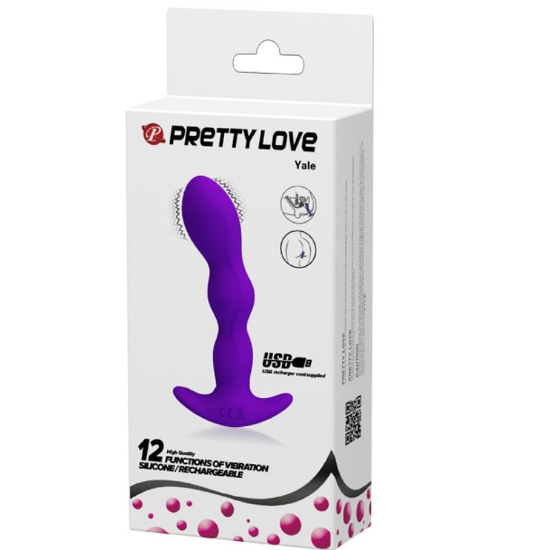 PRETTY LOVE - MASAJEADOR ANAL 12 MODOS VIBRACION LILA - Imagen 5