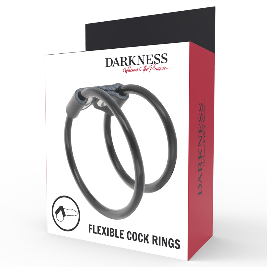 DARKNESS - ANILLA FLEXIBLE DOBLE PARA EL PENE - Imagen 3