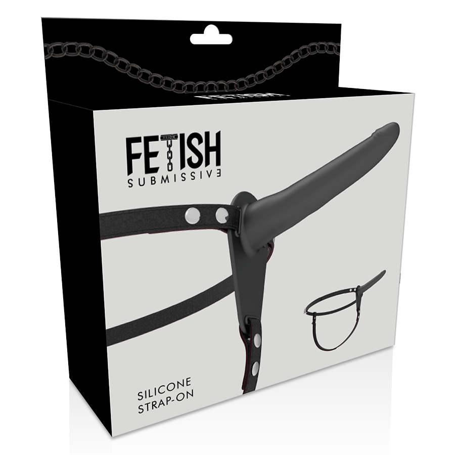 FETISH SUBMISSIVE HARNESS - SILICONA NEGRO 15 CM - Imagen 5