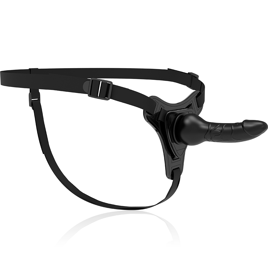 FETISH SUBMISSIVE HARNESS - SILICONA NEGRO REALISTIC 16 CM - Imagen 3