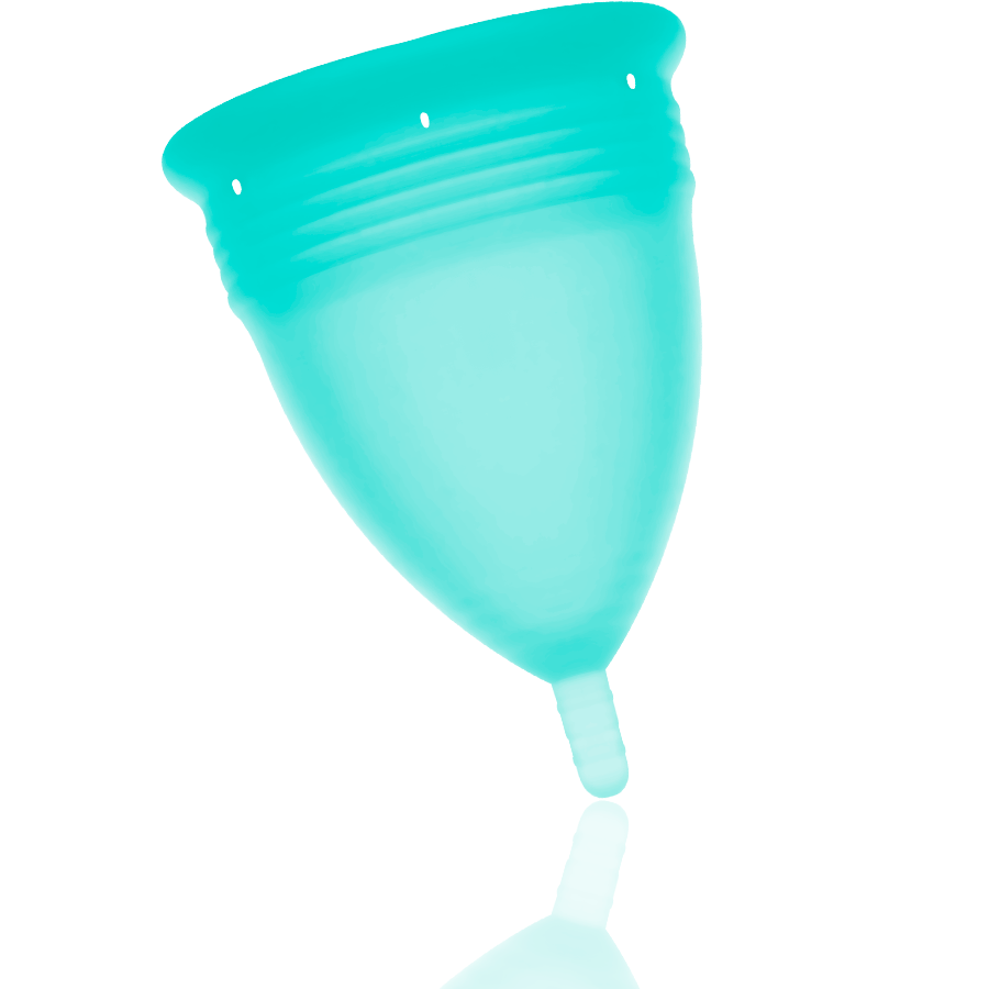 STERCUP - COPA MENSTRUAL FDA SILICONA AQUAMARINA - TALLA S - Imagen 5