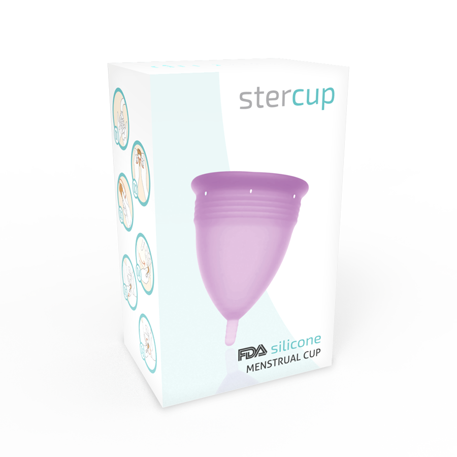 STERCUP - COPA MENSTRUAL FDA SILICONA LILA - TALLA S - Imagen 3