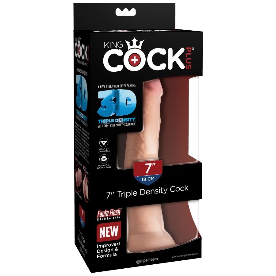 KING COCK - DILDO TRIPLE DENSIDAD 18 CM - Imagen 7