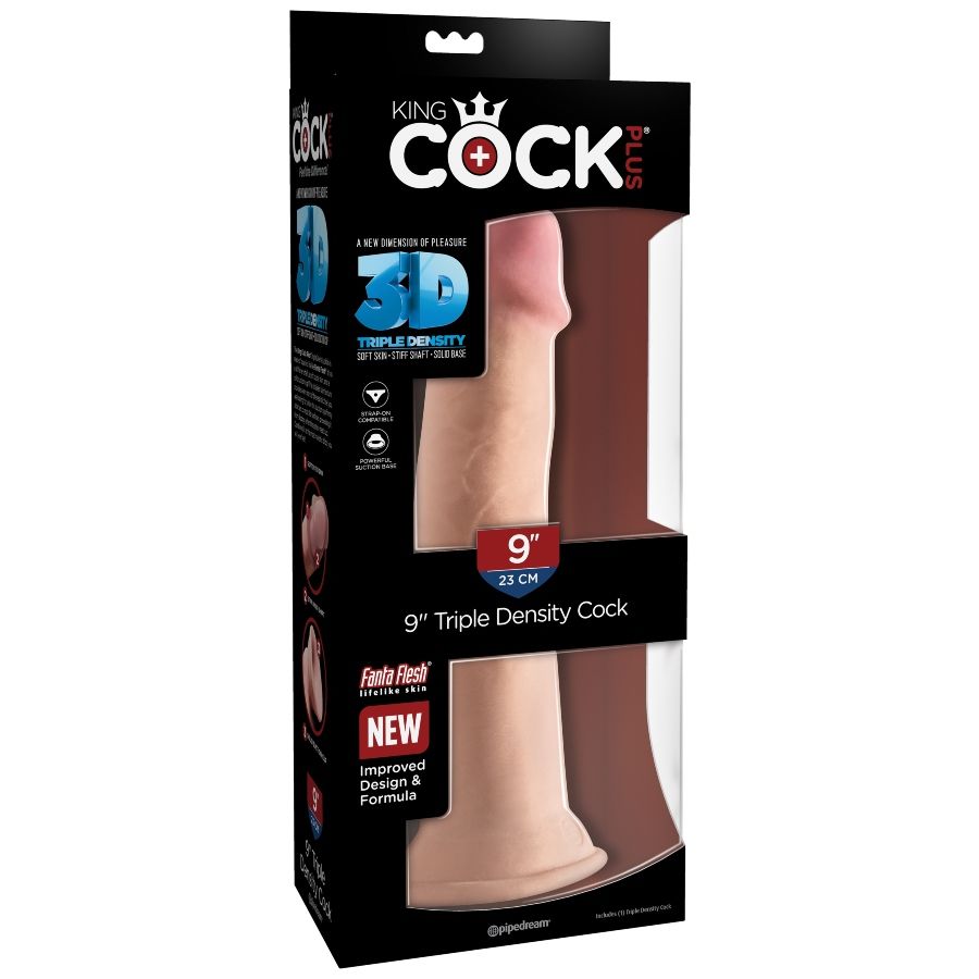 KING COCK - DILDO TRIPLE DENSIDAD 23 CM - Imagen 4