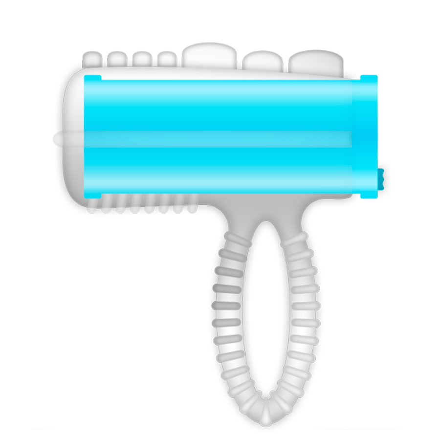 CASUAL LOVE - RING TONGUE VIBRATING AZUL - Imagen 3