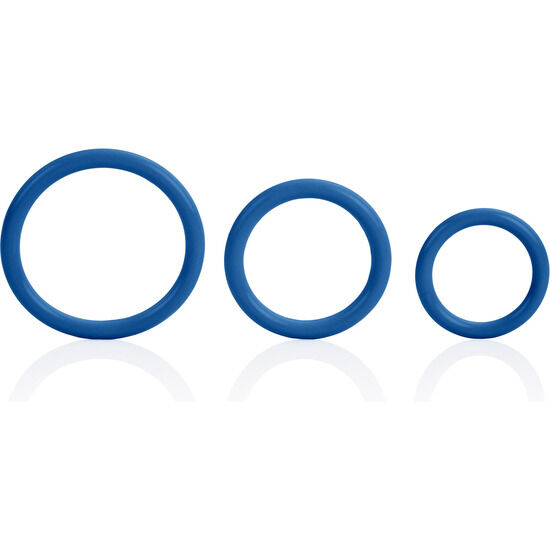CALEXOTICS - SET TRES ANILLAS AZUL ERECCIÓN - Imagen 4