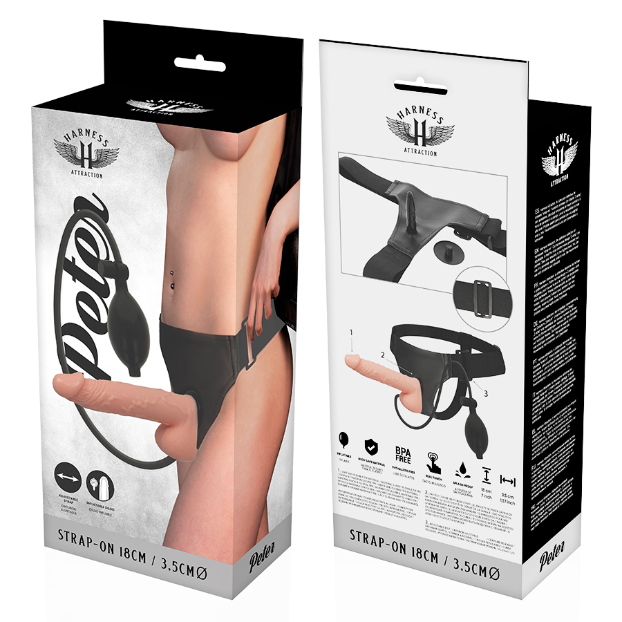 HARNESS ATTRACTION - RNES PETER CON PENE HINCHABLE 18 CM -O- 3.5 CM - Imagen 8
