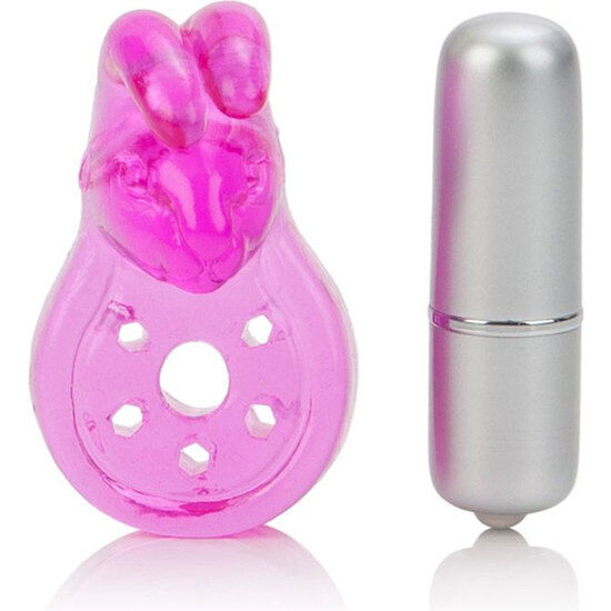 CALEXOTICS - MICRO VIBE AROUSER BUNNY ANILLO VIBRADOR ROSA - Imagen 3