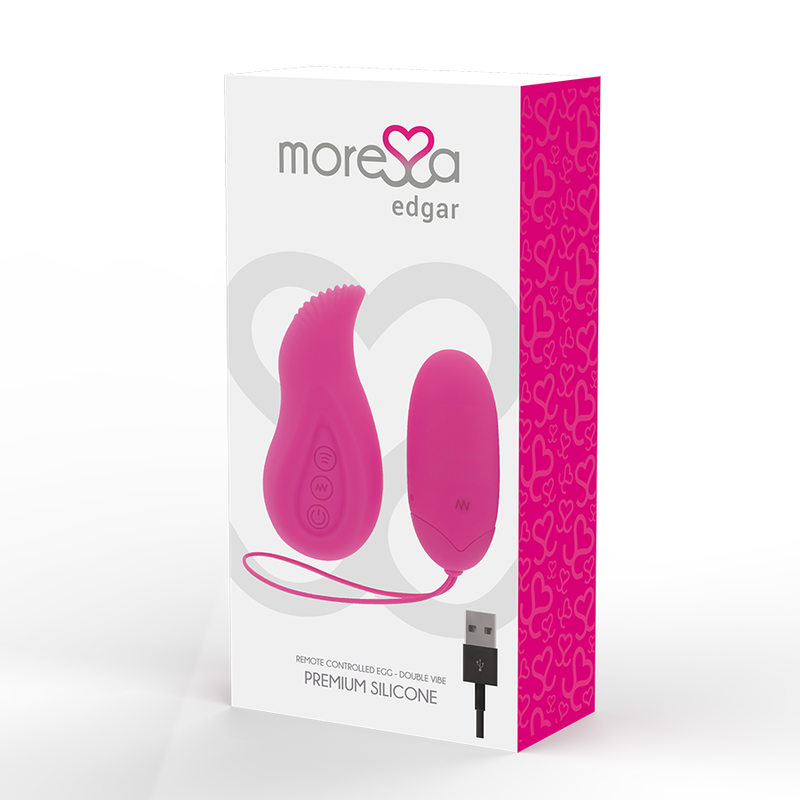 MORESSA - EDGAR SET DUO HUEVO REMOTO Y MANDO CON VIBRACION INCORPORADA PREMIUM SILICONE CONTROL REMOTO - Imagen 4