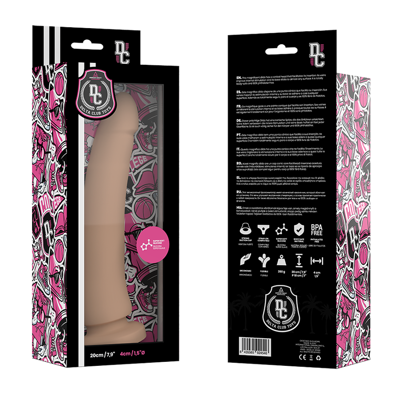 DELTA CLUB - TOYS DILDO NATURAL SILICONA MEDICA 20 CM -O- 4 CM - Imagen 5