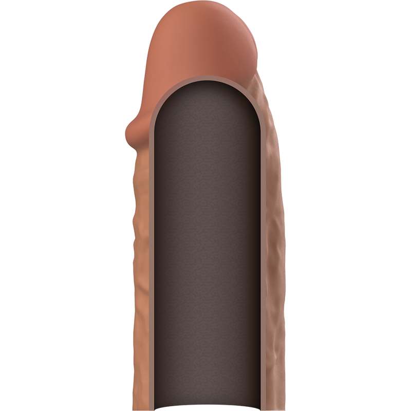VIRILXL - EXTENSION DE PENE LIQUID SILICONE V3 MARRON - Imagen 8