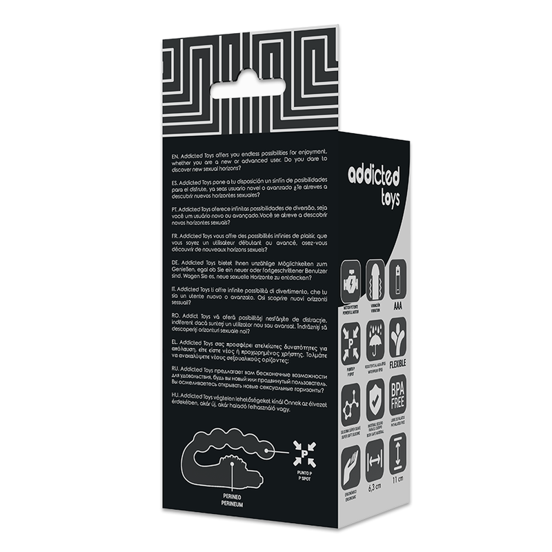 ADDICTED TOYS - MASAJEADOR ANAL PROSTATICO CON VIBRACIÓN - Imagen 7