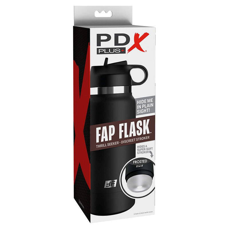 PDX PLUS - FAP FLASK ESTIMULADOR DE BOTELLA DISCRETO TRANSPARENTE MODELO 1 - Imagen 7