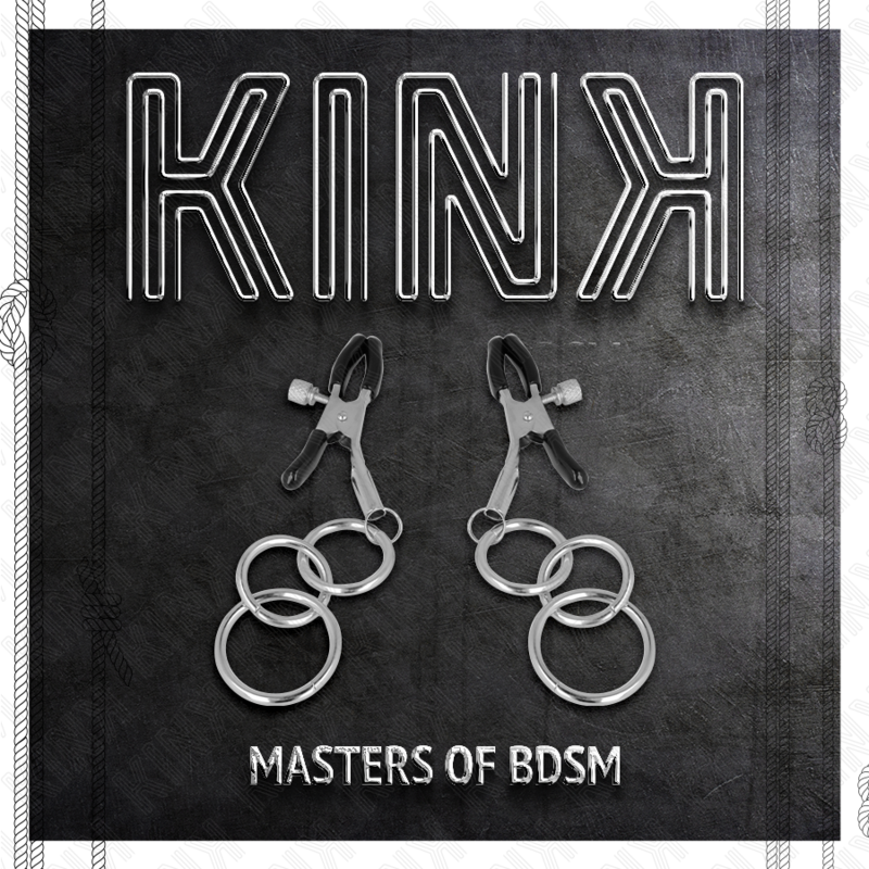 KINK - PINZAS PARA PEZONES CON 3 AROS 6 CM - Imagen 6