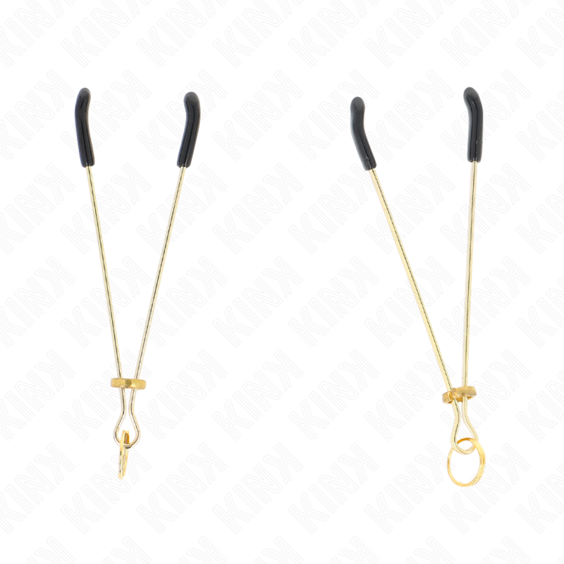 KINK - PINZAS PARA PEZONES FINA DORADO 7 CM - Imagen 3