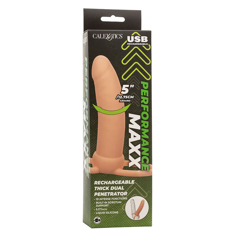 CALEXOTICS - MAXX DOBLE PENETRADOR GRUESO 10 VIBRACIONES NATURAL - Imagen 12
