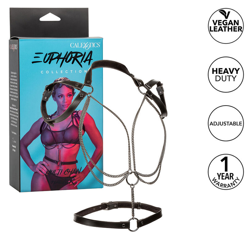 CALEXOTICS - EUPHORIA ARNÉS ESTILO CABESTRO CON MÚLTIPLES CADENAS PREMIUM - Imagen 3