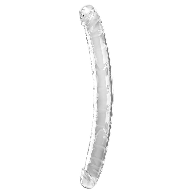 KING COCK - DOUBLE TROUBLE DILDO DOBLE 46 CM TRANSPARENTE - Imagen 4
