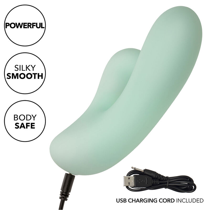 CALEXOTICS - PACIFICA FIJI VIBRADOR Y ESTIMULADOR PUNTO G 10 VIBRACIONES AQUA - Imagen 10