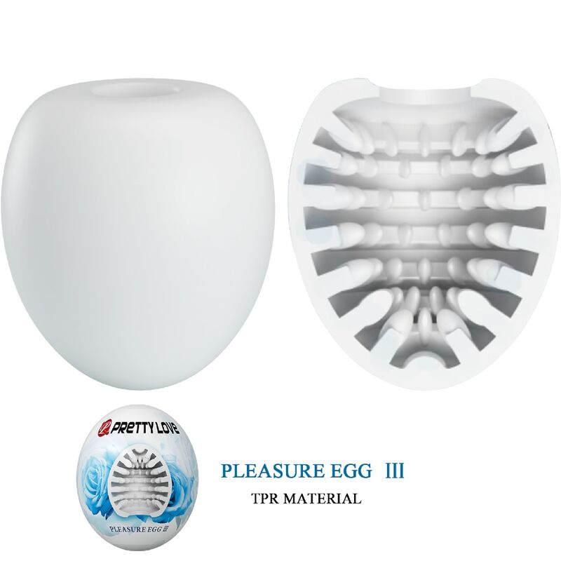 PRETTY LOVE - MASTURBADOR MASCULINO HUEVO BLANCO - Imagen 8