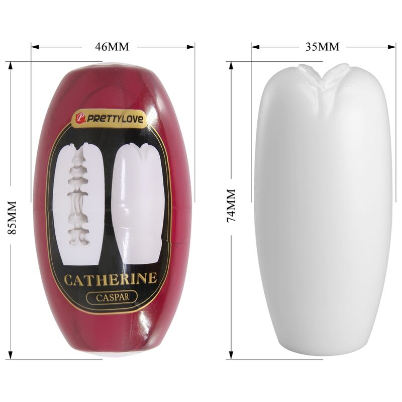 PRETTY LOVE - CATHERINE MASTURBADOR MASCULINO BLANCO - Imagen 6