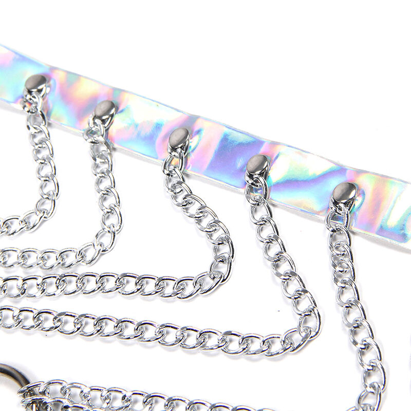 SUBBLIME - 953737 ARNÉS DE PECHO CON ANILLOS Y CADENAS PLATA TALLA ÚNICA - Imagen 6