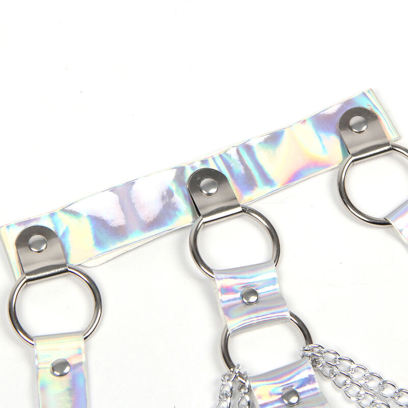 SUBBLIME - 953737 ARNÉS DE PECHO CON ANILLOS Y CADENAS PLATA TALLA ÚNICA - Imagen 10