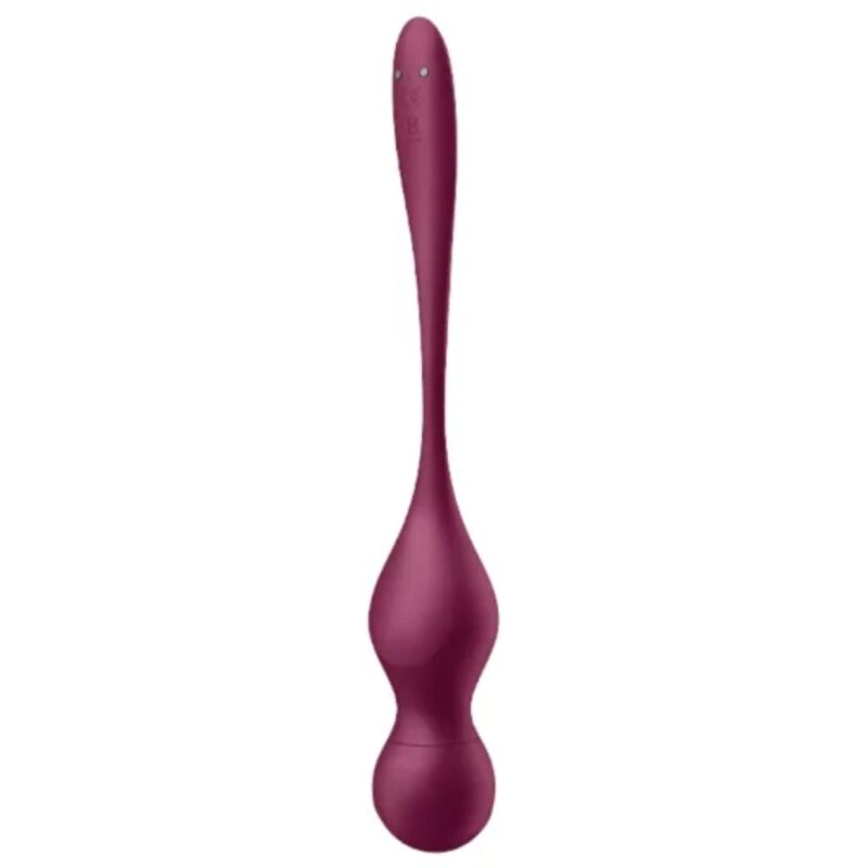 SATISFYER - LOVE BIRDS VARY BOLAS VIBRADORES APP GRATUITA ROJO VINO - Imagen 4