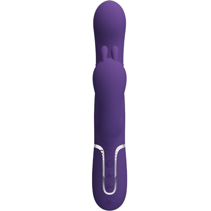 PRETTY LOVE - CAMMY TRIPLE VIBRADOR MULTIFUNCIÓN 4 EN 1 MORADO - Imagen 3