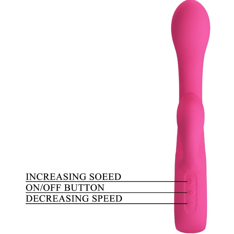 PRETTY LOVE - FRITZ VIBRADOR RABBIT 12 VIBRACIONES ROSA - Imagen 7