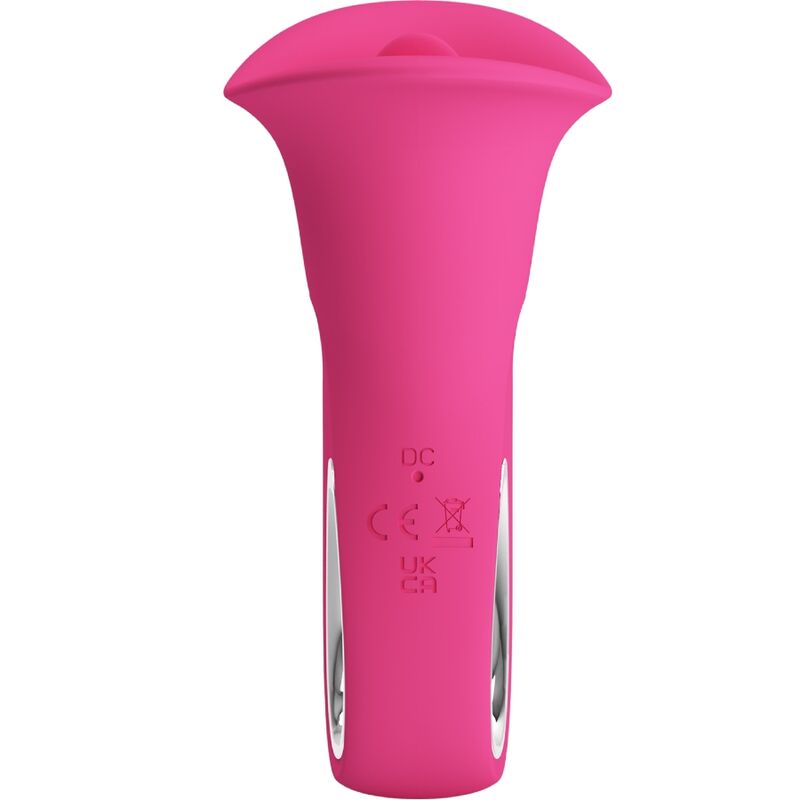PRETTY LOVE - CLYDE VIBRADOR ORAL LENGUA VIBRADORA 12 VIBRACIONES ROSA - Imagen 7