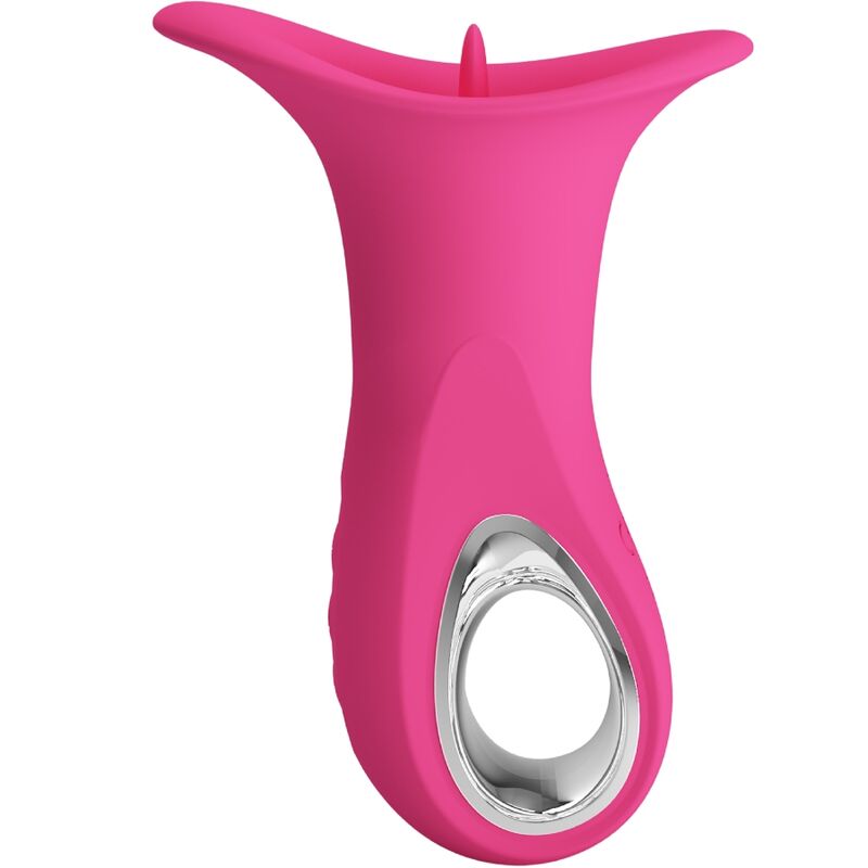 PRETTY LOVE - CLYDE VIBRADOR ORAL LENGUA VIBRADORA 12 VIBRACIONES ROSA - Imagen 5