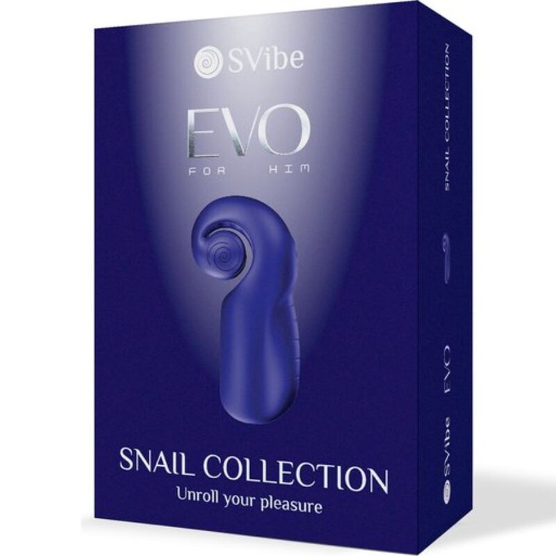 SNAIL VIBE - EVO FOR HIM MASTURBADOR MASCULINO SLIDE N'ROLL AZUL OSCURO - Imagen 6