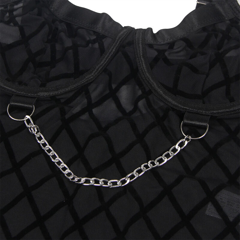 SUBBLIME - 954260 BODY CON CADENAS + LIGUEROS NEGRO S/M - Imagen 10
