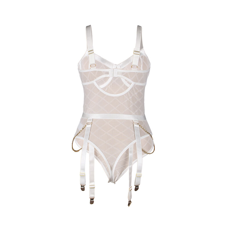 SUBBLIME - 954291 BODY CON CADENAS + LIGUEROS BLANCO L/XL - Imagen 7