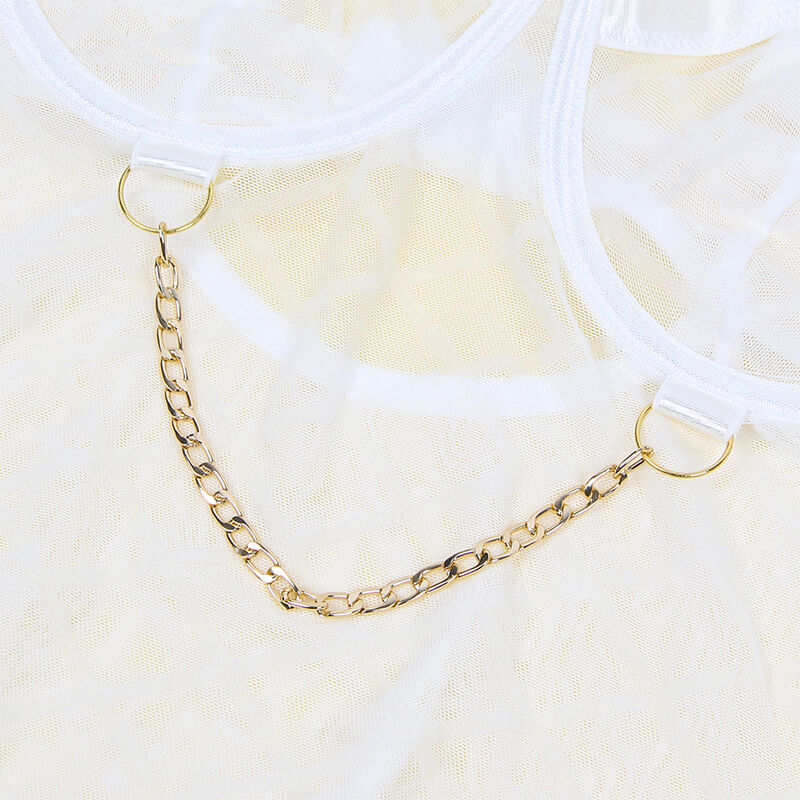 SUBBLIME - 954291 BODY CON CADENAS + LIGUEROS BLANCO L/XL - Imagen 8